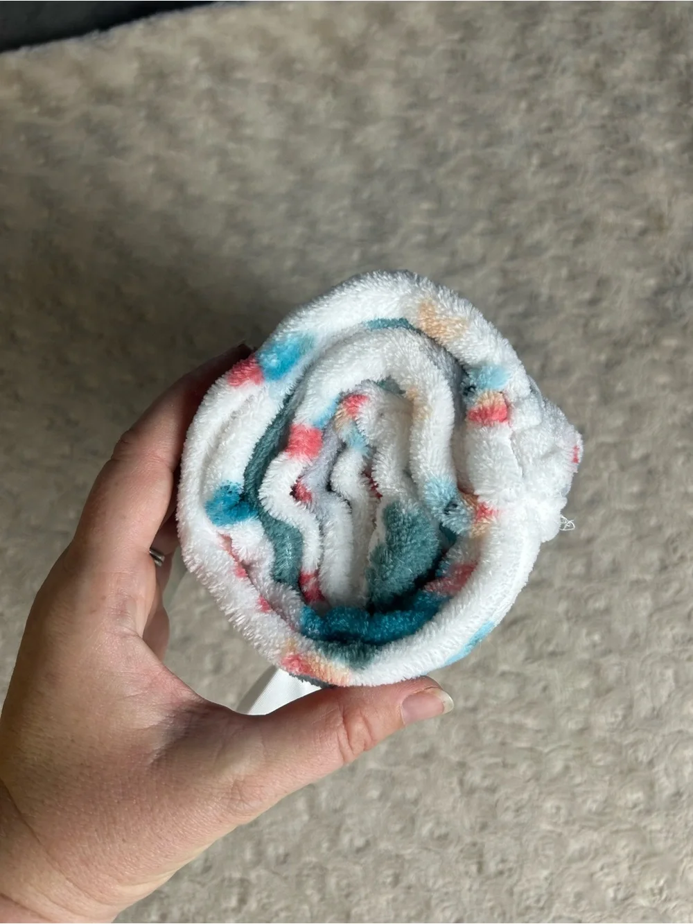 Walmart Parent's Choice Christmas Dinosaur Baby Blanket Blue White Hats Scarves